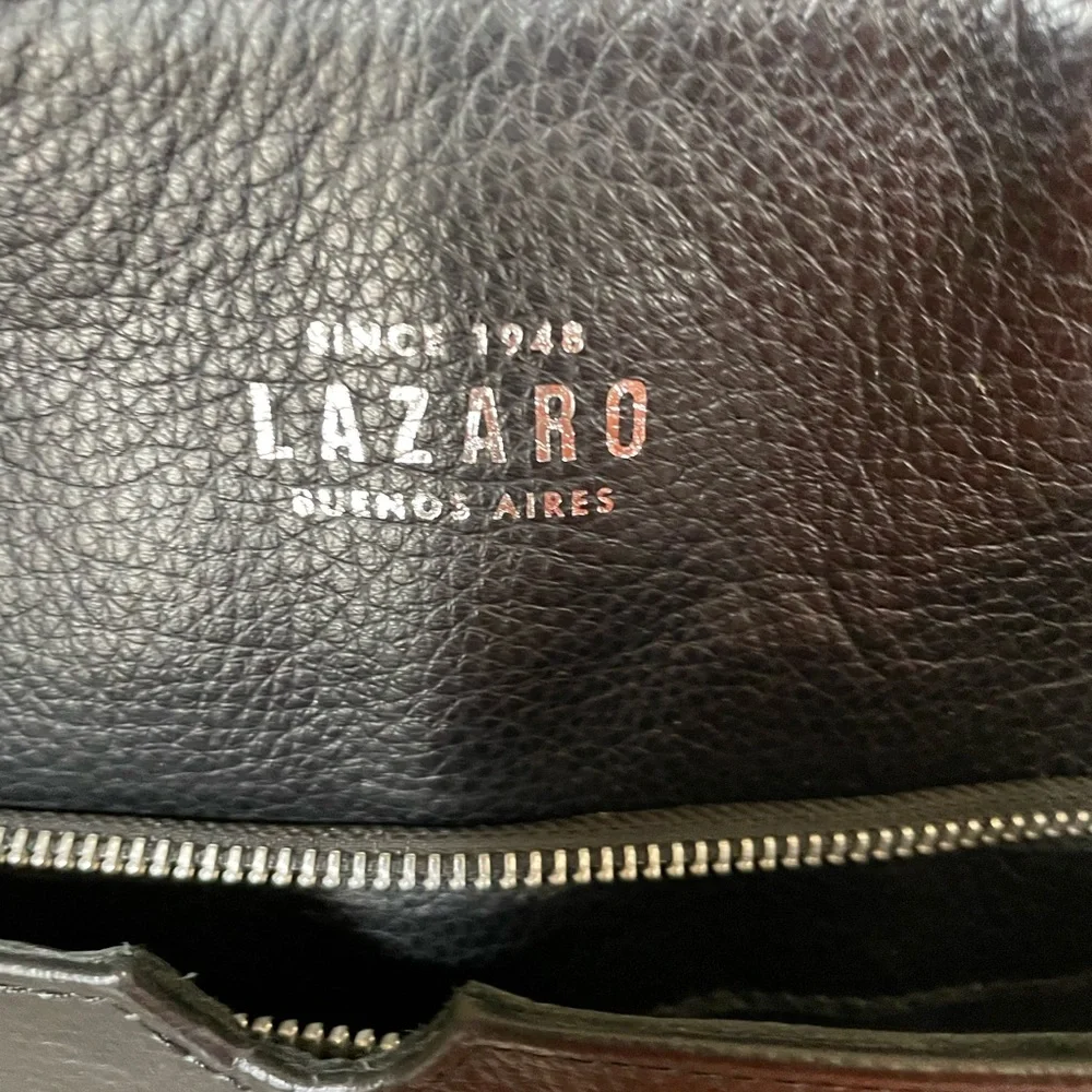 Excellent Condition *Lazaro* Brand Argentina Sleek Black Backpack/Tote - Picture 10 of 10